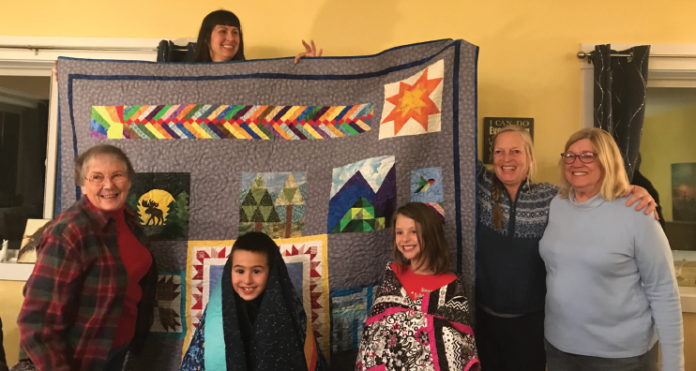 Maria Archuleta-Jones and her family were given homemade quilts for their bedrooms.