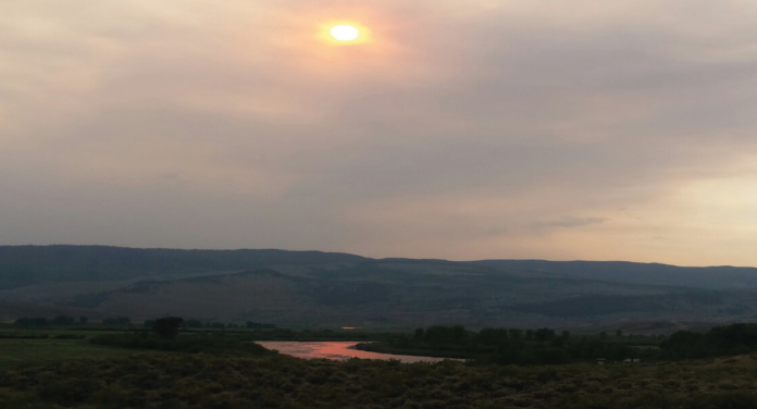 Fires in nearby counties have provided dramatic red hues through a smoky haze. The recent fire conditions have prompted Grand County and Bureau of Land Management to enter Stage 2 Fire Restrictions.