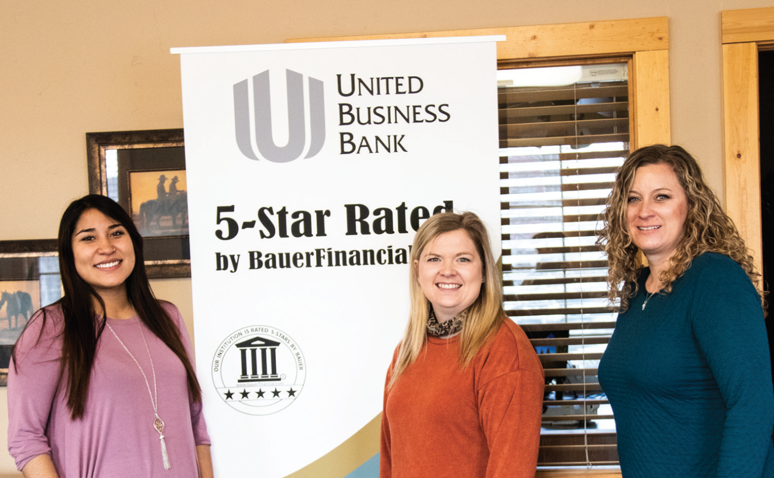 photo by Kim Cameron The United Business Bank in Kremmling (L to R) Marissa Cereceres, Cassidy Bradley and Alison Eisenman.